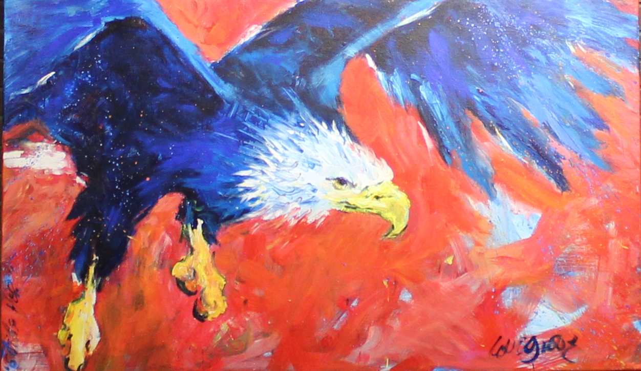 My painting 'Freedom' is in Fort Myers public art collection – Leoma  Lovegrove